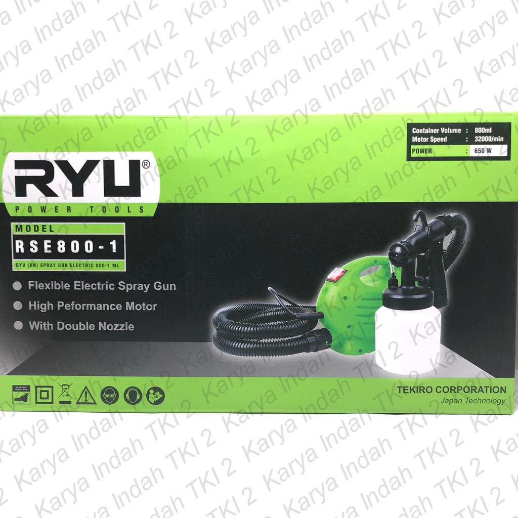 Jual Power Spray Gun Electric RYU RSE 800-1 Semprotan Cat Elektrik 3 ...