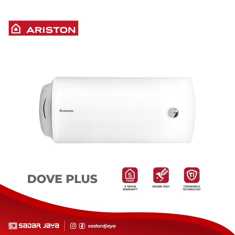 Jual Ariston Dove Plus 50 liter Listrik Water Heater 1200 Watt Pemanas