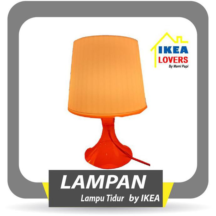 Jual IKEA LAMPAN Lampu Meja Lampu Tidur, Warna Putih / Coklat / Pink