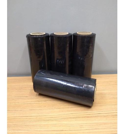 Jual stretch film plastik wrapping hitam 20micron 20cm x 200M | Shopee ...
