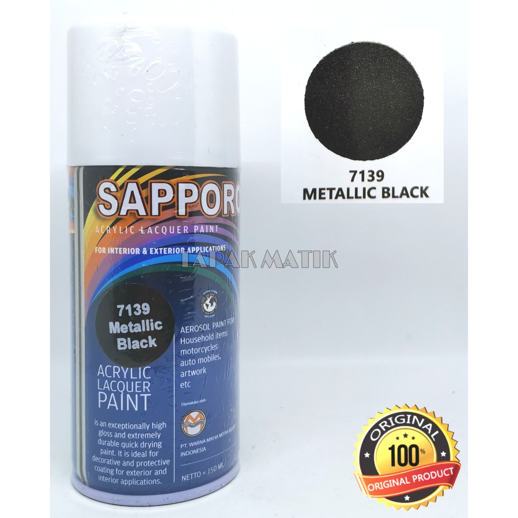Jual Pilok Sapporo HITAM PUTIH CLEAR EPOXY HITAM DOP 150ml | Shopee ...