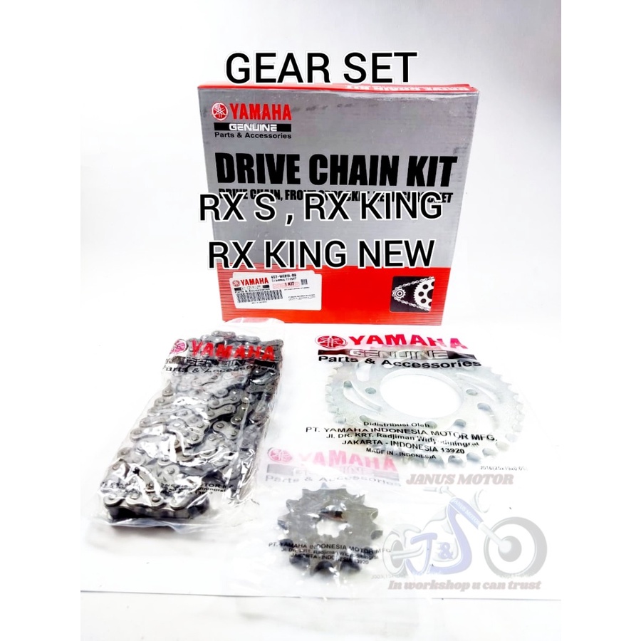 Jual GEAR SET RX KING NEW YAMAHA RX K RX S GIR RANTAI GER PAKET KOMPLIT
