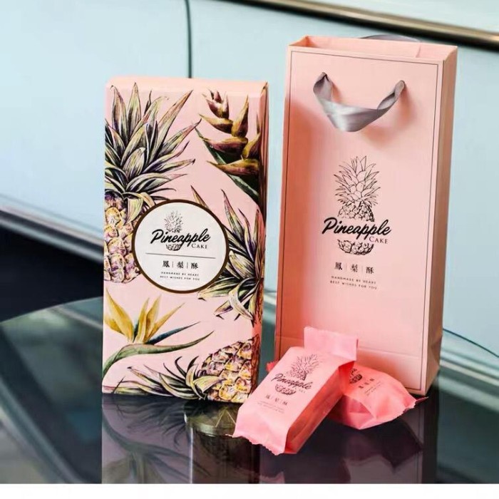 Jual Ginger- Box nastar Taiwan 1set +paper bag box pink | Shopee Indonesia