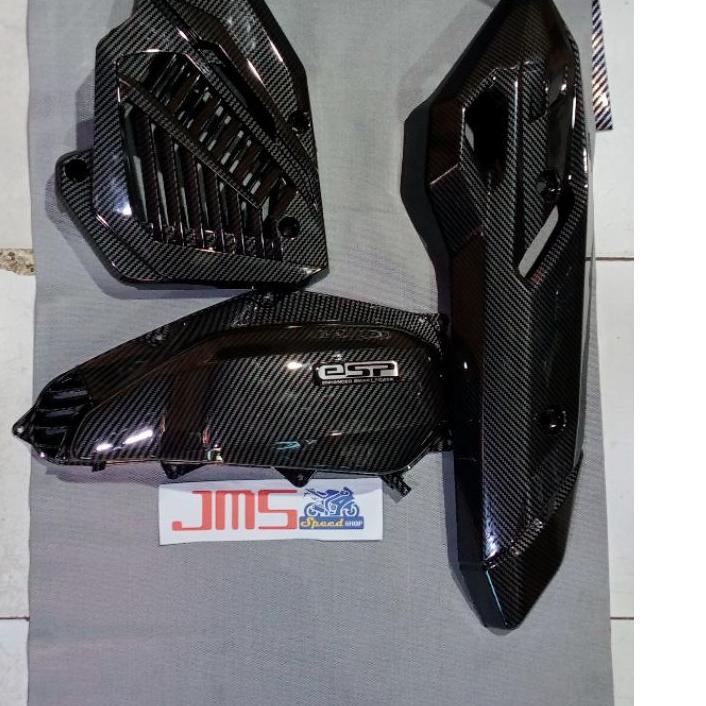 Jual Best Cover Tutup Carbon Paket 1 Set Cover Tutup Knalpot Honda Vario 150 Dan Radiator Dan 1317