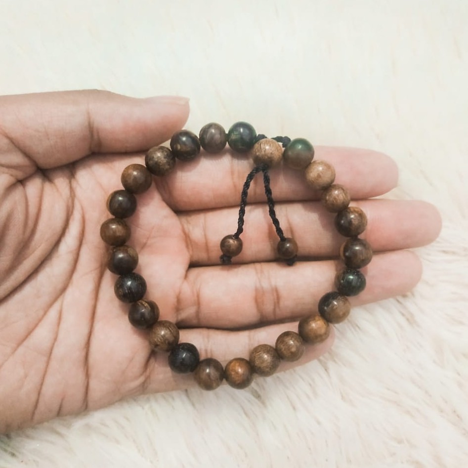 Jual Gelang Kayu Gaharu Wangi Gaharu Buaya Asli Original Mm Shopee