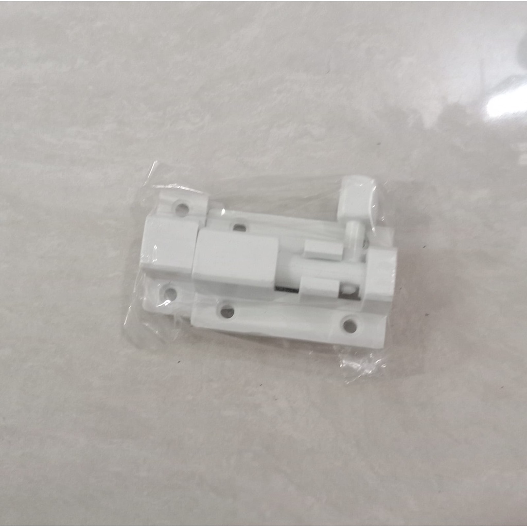 Jual Grendel Pintu Jendela Plastik Kamar Mandi Exito 2 Inch Putih ...