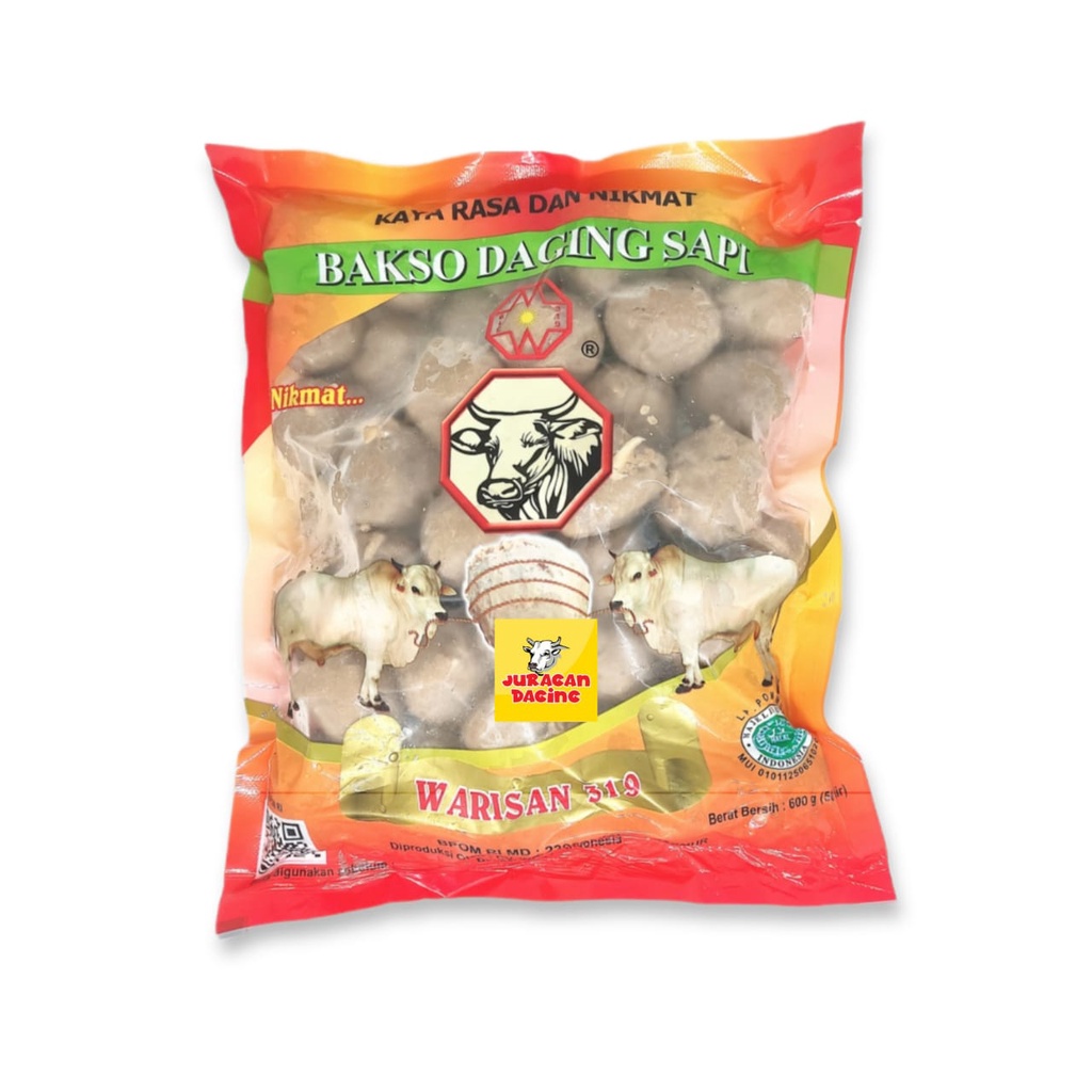 Jual Bakso Urat Bakso Daging Sapi Warisan 319 Isi 50 600gr Shopee