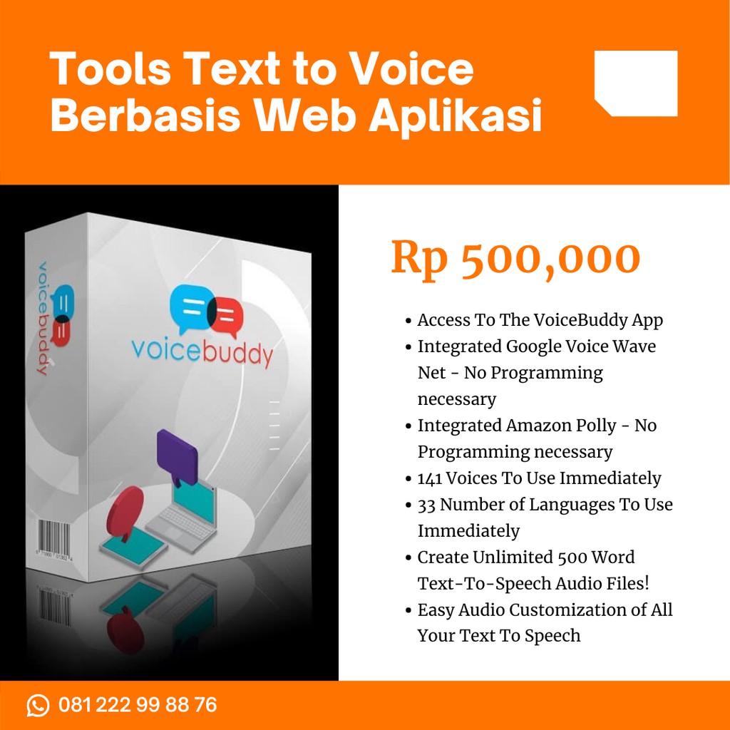 Jual Voice Buddy - Tools Text to Voice Berbasis Web Aplikasi | Shopee ...