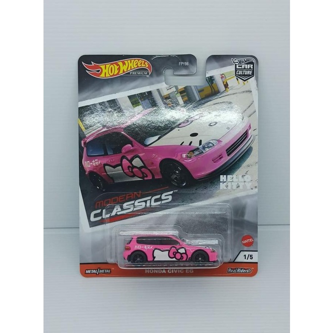 2020 Hot Wheels Premium Modern Classics HONDA CIVIC EG HELLO KITTY Car Culture