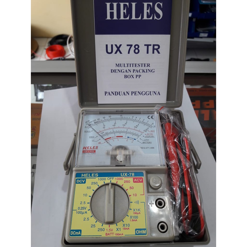 Jual Multitester HELES UX78 TR Buzzer / Avometer / Multimeter | Shopee ...