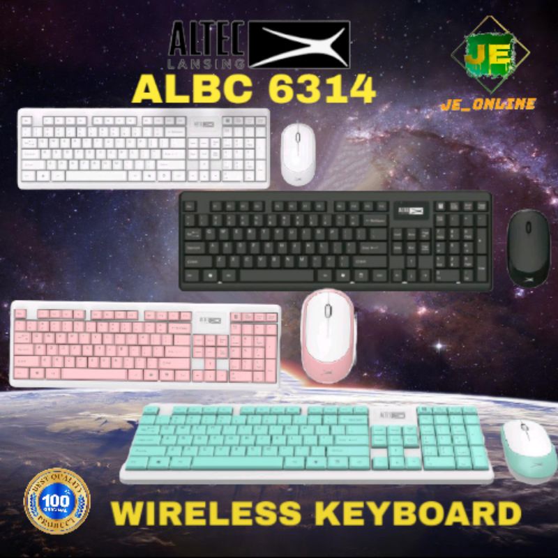 Jual keyboard Mouse combo Wireless ALTEC LANSING ALBC6314 | Shopee Indonesia