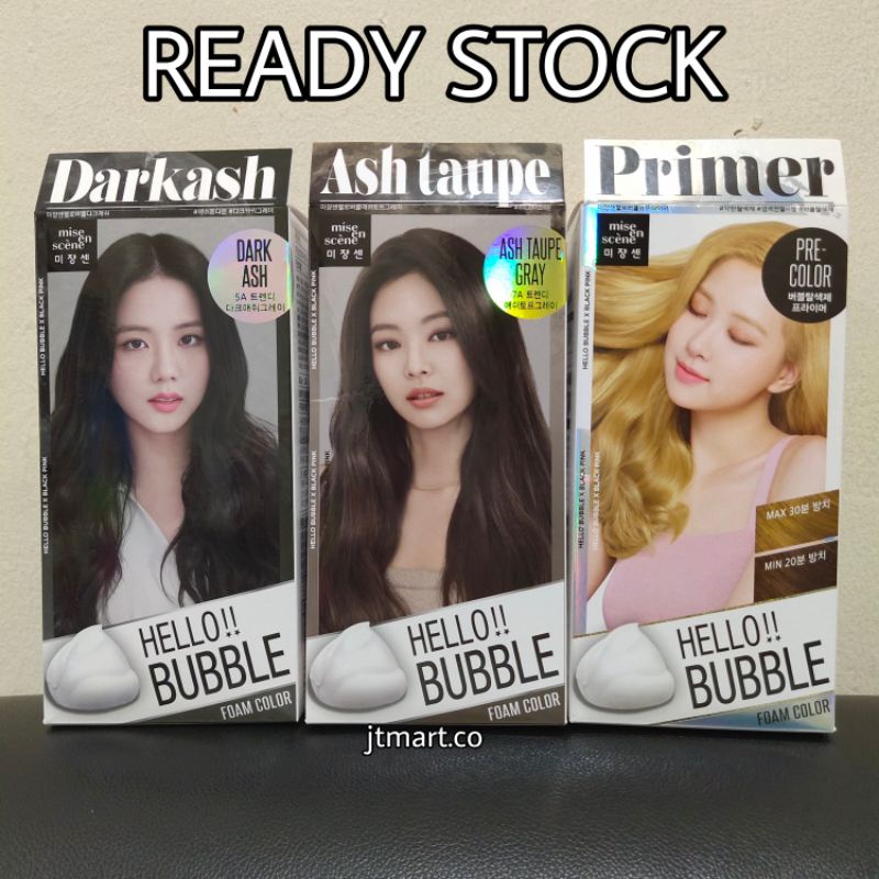 Jual Mise En Scene Hello Bubble Ash Taupe Dark Ash Primer Hair Color