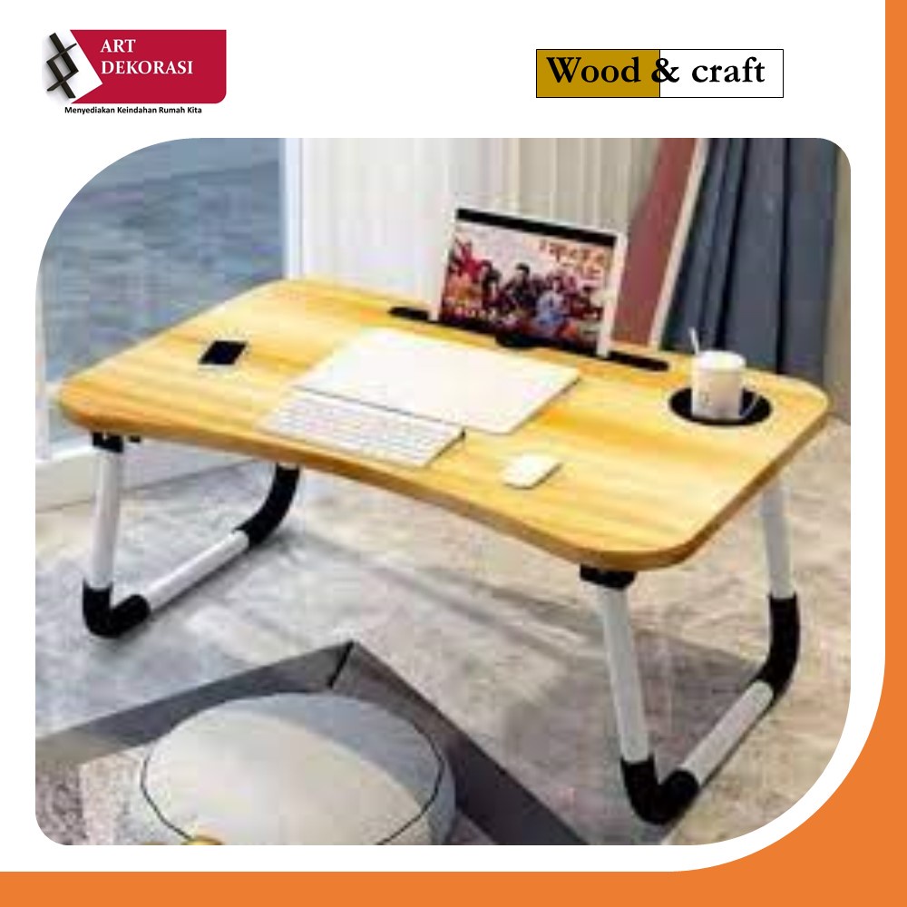 Jual meja laptop meja lipat papan laptop MDF fiberboard 48x30 cm tebal ...