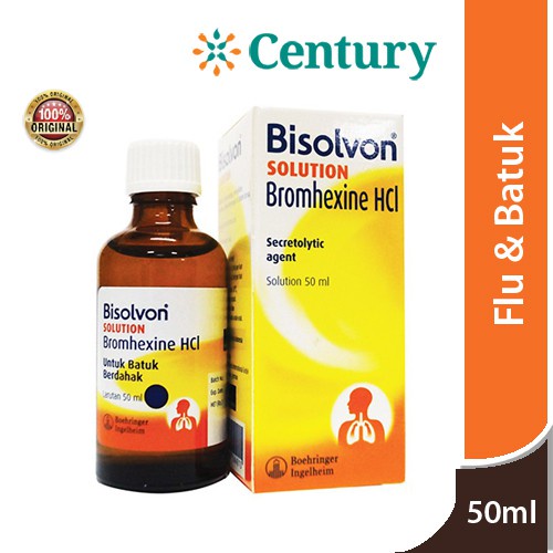 Jual Bisolvon Solution 50ml / Batuk / Batuk Berdahak | Shopee Indonesia