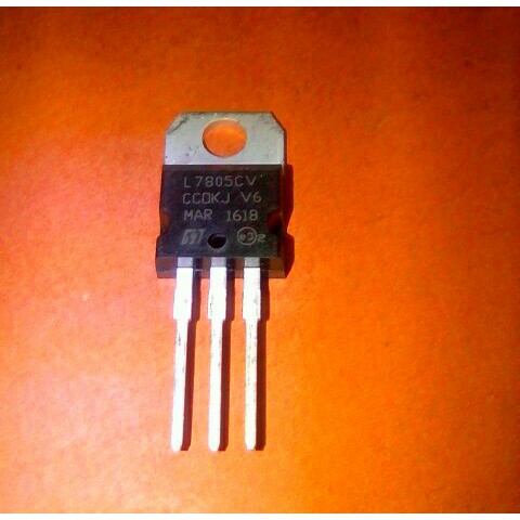 5x L7805CV Voltage Regulator - 5V 1.5A TO-220 - ST Microelectronics (5pcs)