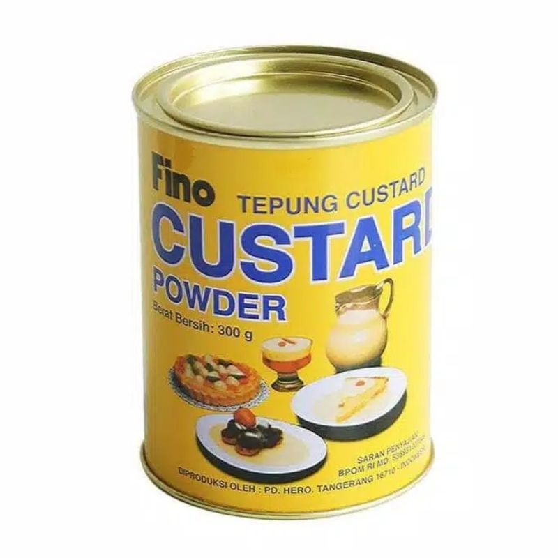 Jual FINO CUSTARD Powder / Bubuk Custard Kemasan Kaleng 300g | Shopee ...