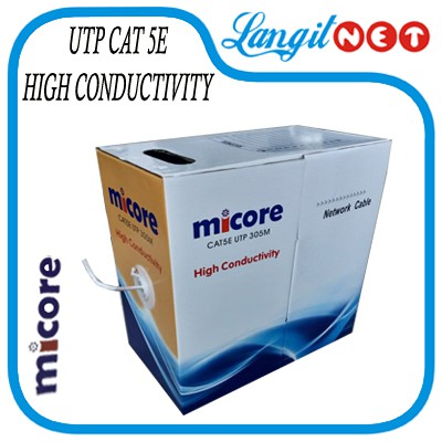 Jual MICORE CABLE UTP CAT 5E HIGH CONDUCTIVITY / BOX | Shopee Indonesia