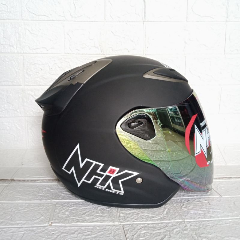 Jual Helm NHK Half Face R6 Solid Polos Original 100% Sertifikasi SNI ...
