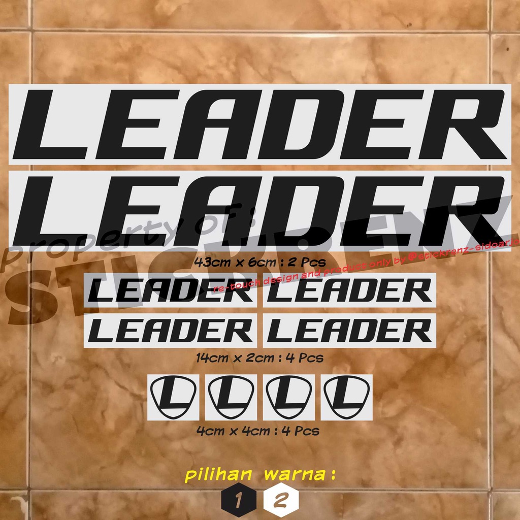 Jual Cutting Sticker Stiker Frame Sepeda Roadbike Fixie Leader 01 ...