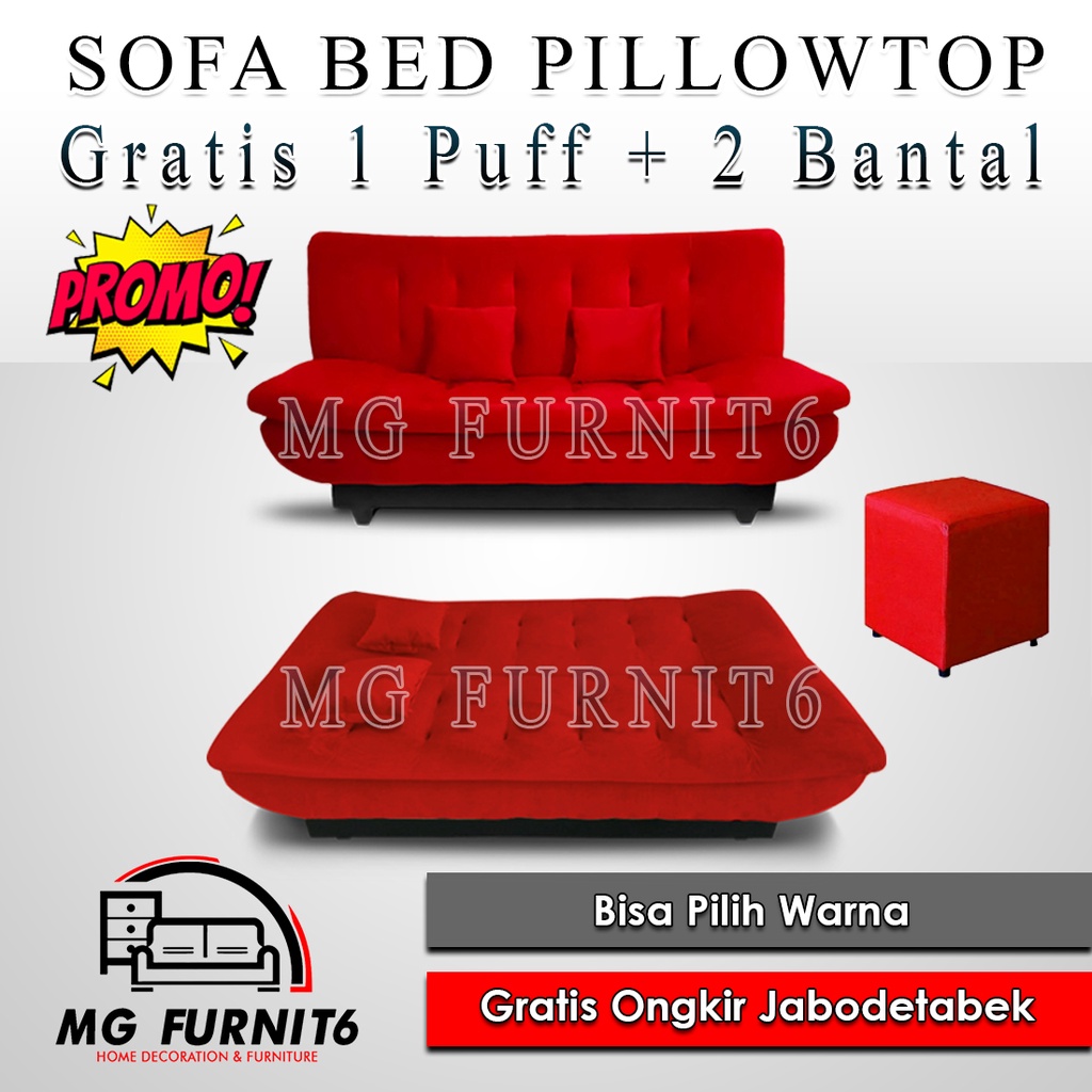 Jual PROMO!!! Sofa Bed Reclining Pillowtop | Sofa Lipat | Sofa Tiduran ...