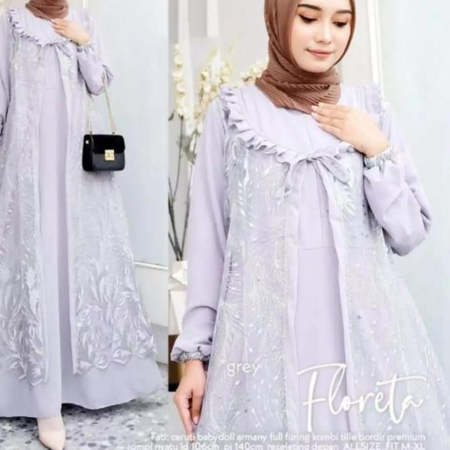 Jual Terjangkau DRESS KONDANGAN BRUKAT - FLORETA MAXY BRUKAT - DRESS