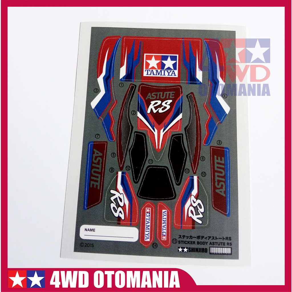 Jual Tamiya - Sticker Body Astute RS - Shinjiro | Shopee Indonesia