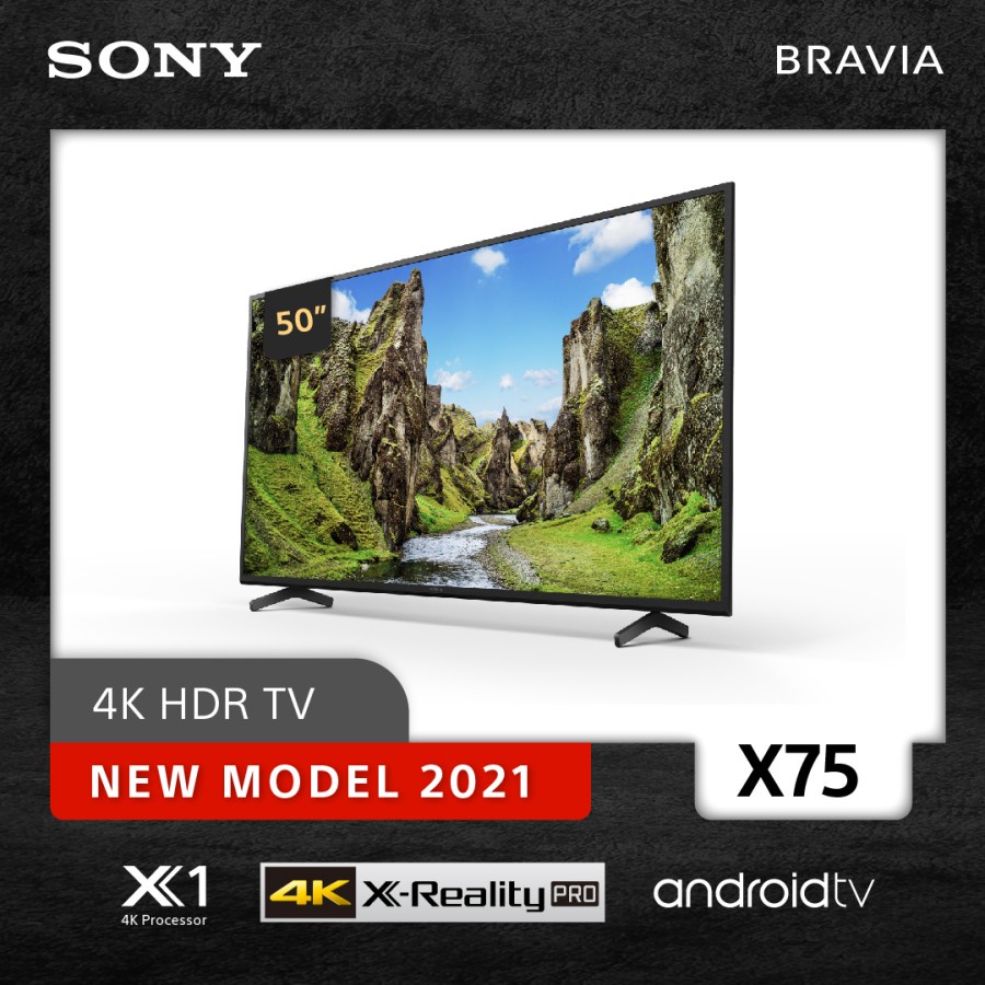 Jual SONY ANDROID TV 50 INCH BRAVIA KD-50X75 ANDROID TV 4K UHD TV