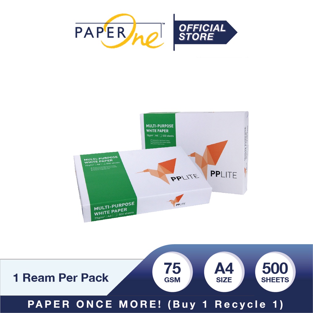 PP Lite Kertas A4 75gr Copier 1 Rim (500 lembar) Kertas HVS A4 Kertas Fotocopy (3)
