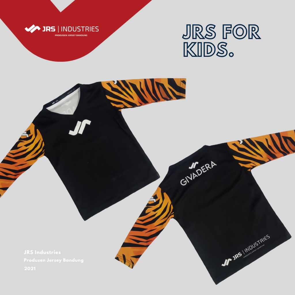 Jual JRS KIDS TIGER / Jersey Custom Anak / Jersey Push Bike / Jersey