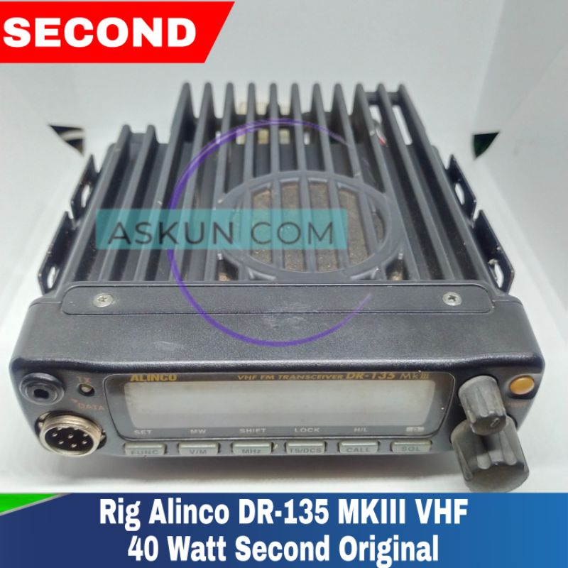 Jual Radio Rig Alinco DR 135 MK III MK3 VHF 40 Watt Second Original