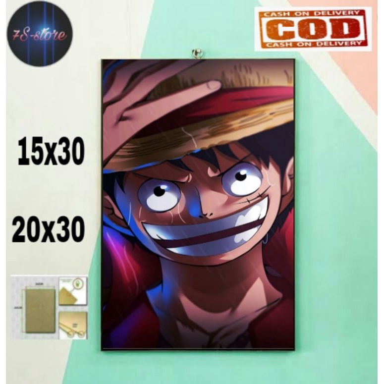 Jual Hiasan dinding Anime bounty one piece/pajangan dinding one piece