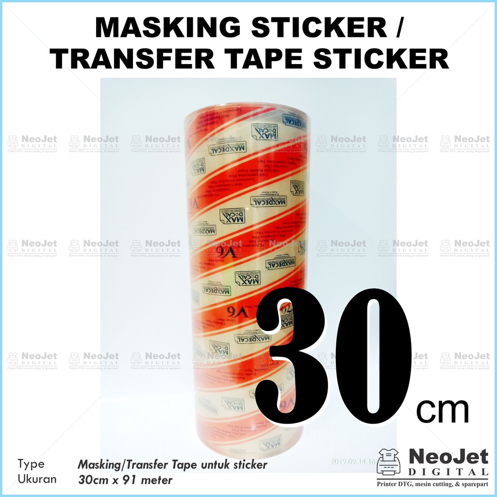 Jual Transfer / Masking Tape Cutting Sticker 30 Cm Bening Stiker