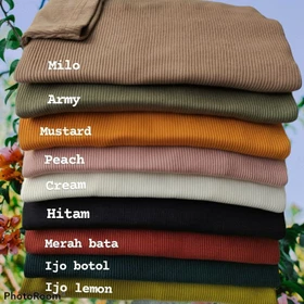 Kaos Rib Premium 2X1 Kaos Lengan Panjang