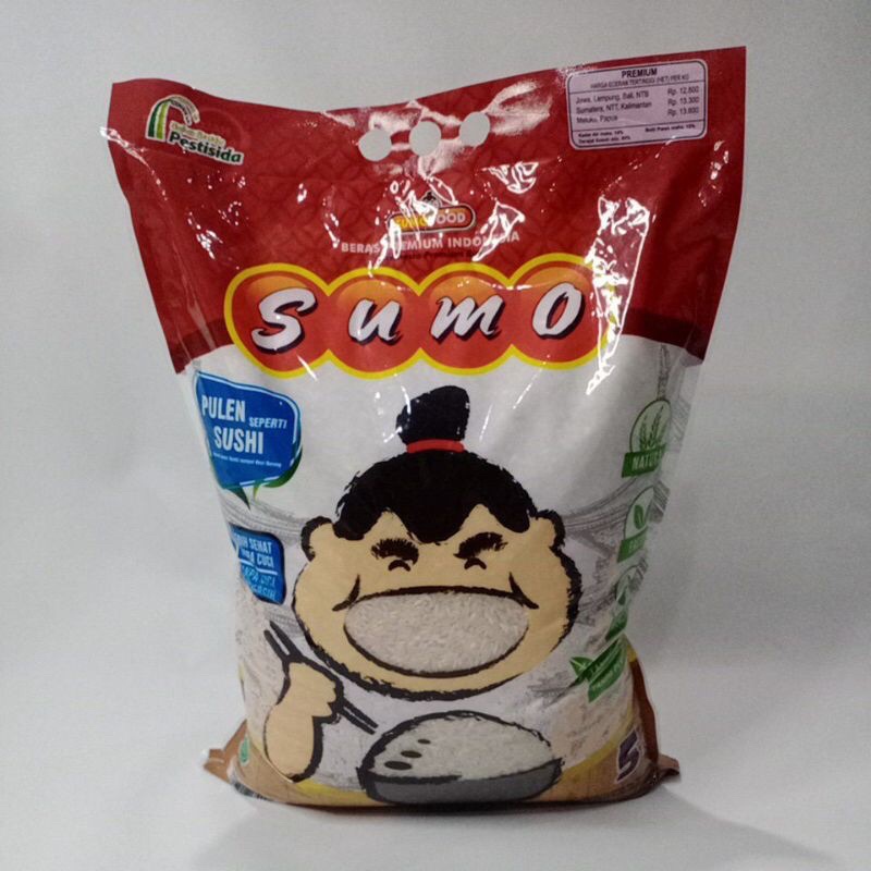 Jual BERAS SUMO PREMIUM 5kg MURAHmuazzam | Shopee Indonesia