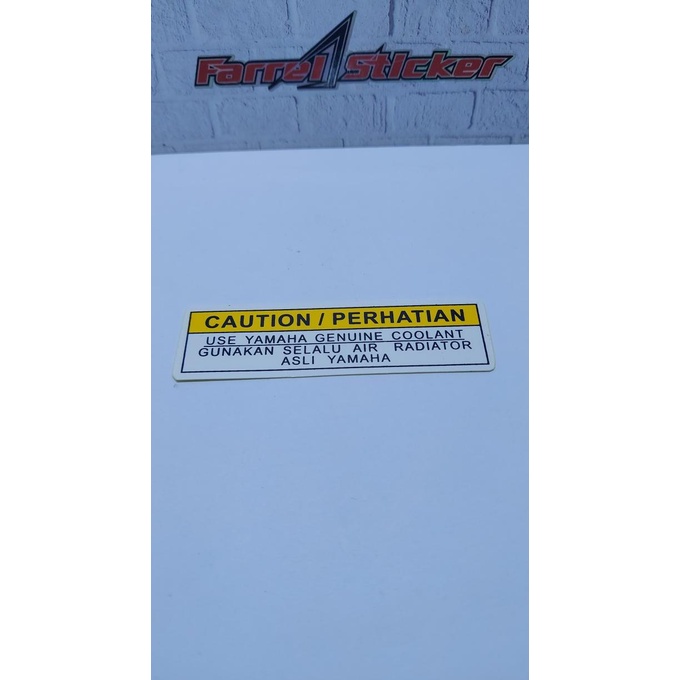 Jual stiker AIR RADIATOR sticker COOLANT YAMAHA farr3l55 Buru Order ...