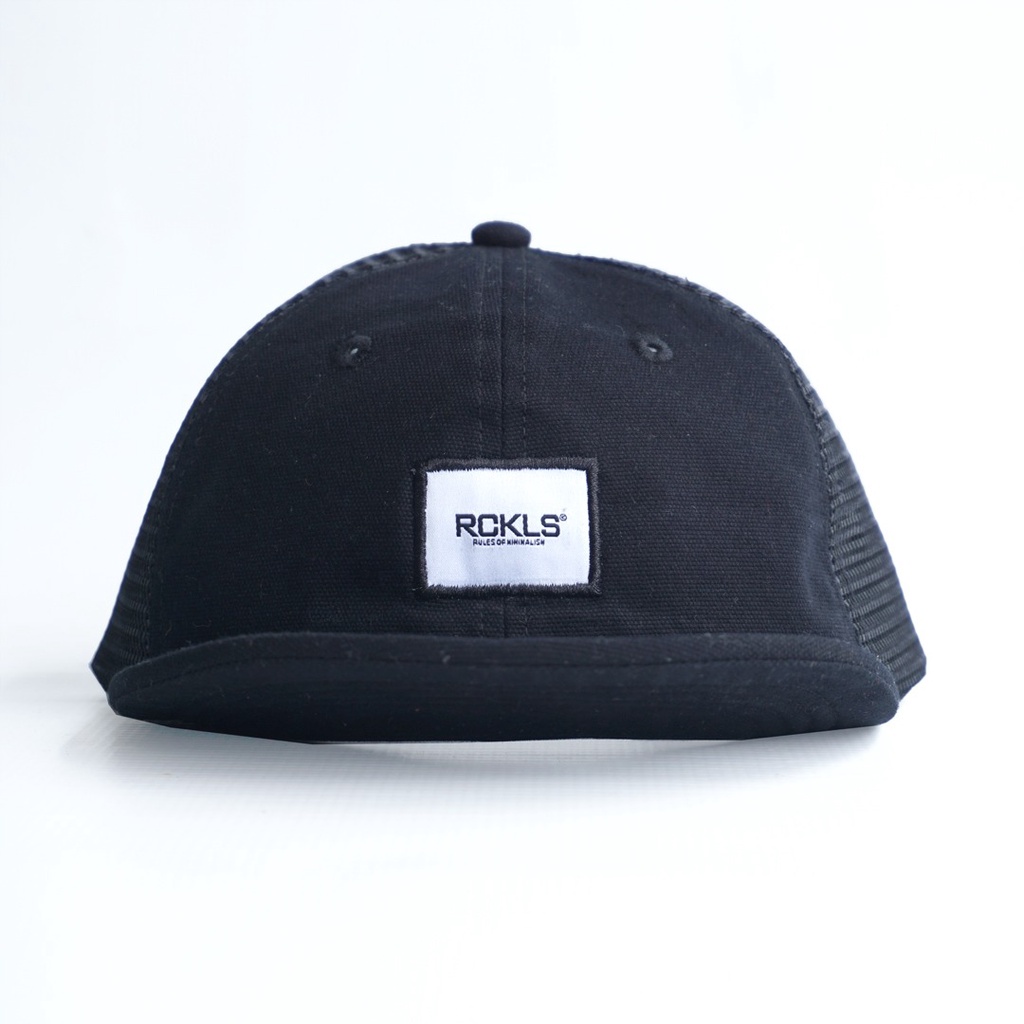 Jual RCKLS Mesh Caps Black Topi Pria Visor Pendek | Topi Sepeda ...