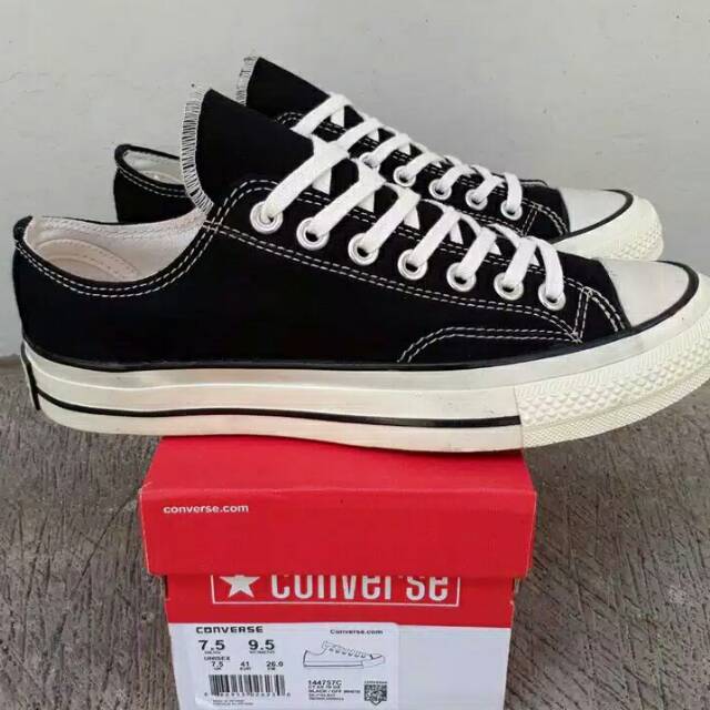 TERMURAH SEPATU CONVERSE ORIGINAL CT AS LOW BLCK WHITE ALL STAR Original MADE IN VIETNAM