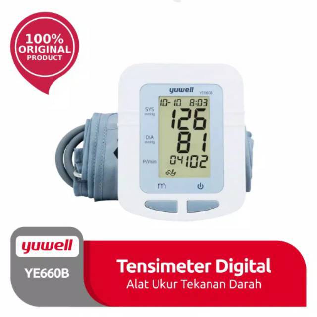 Jual Tensimeter Digital Yuwell Ye660b Alat Ukur Tekanan Darah Shopee