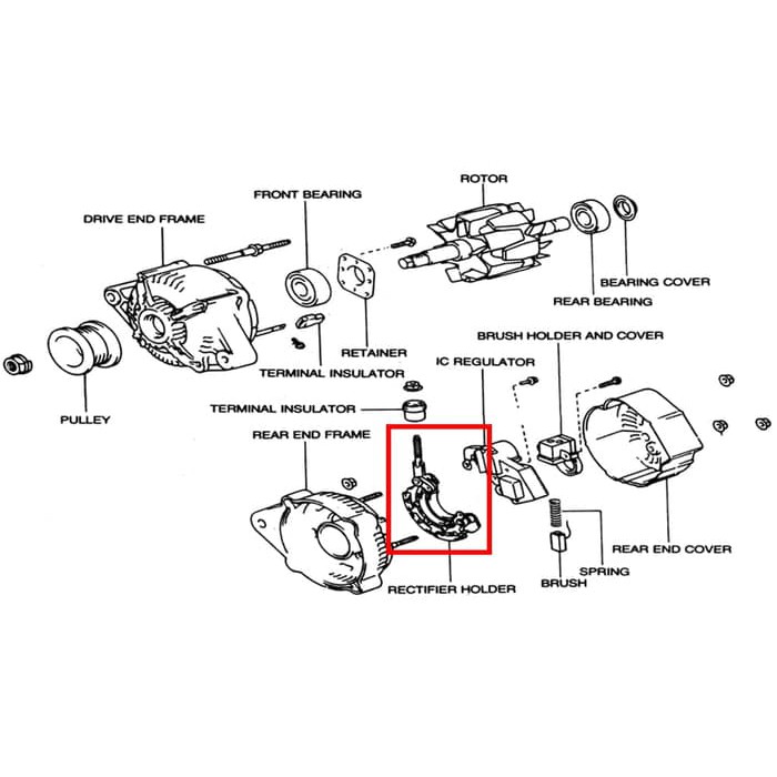 Jual Rectifier . Silikon Alternator Toyota avanza,Innova. Yaris. Vios ...