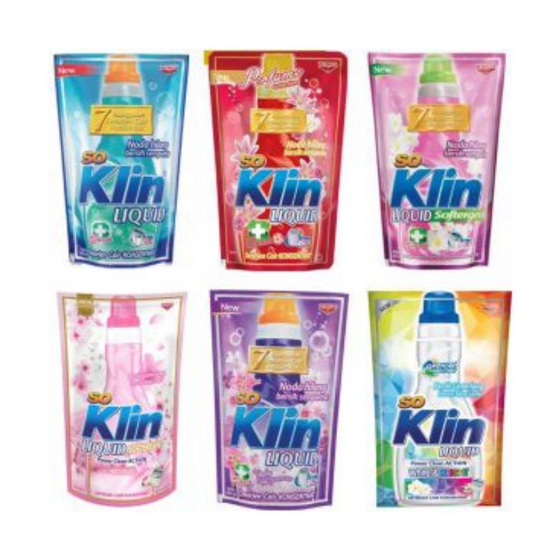 Jual So Klin Liquid Pouch 100ml/Deterjen Cair/Sabun Cuci Pakaian ...