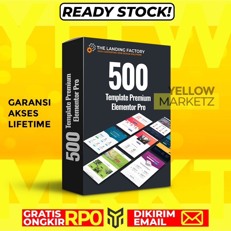 Jual The LandingFactory 500 Elementor Pro Premium Templates | Shopee ...