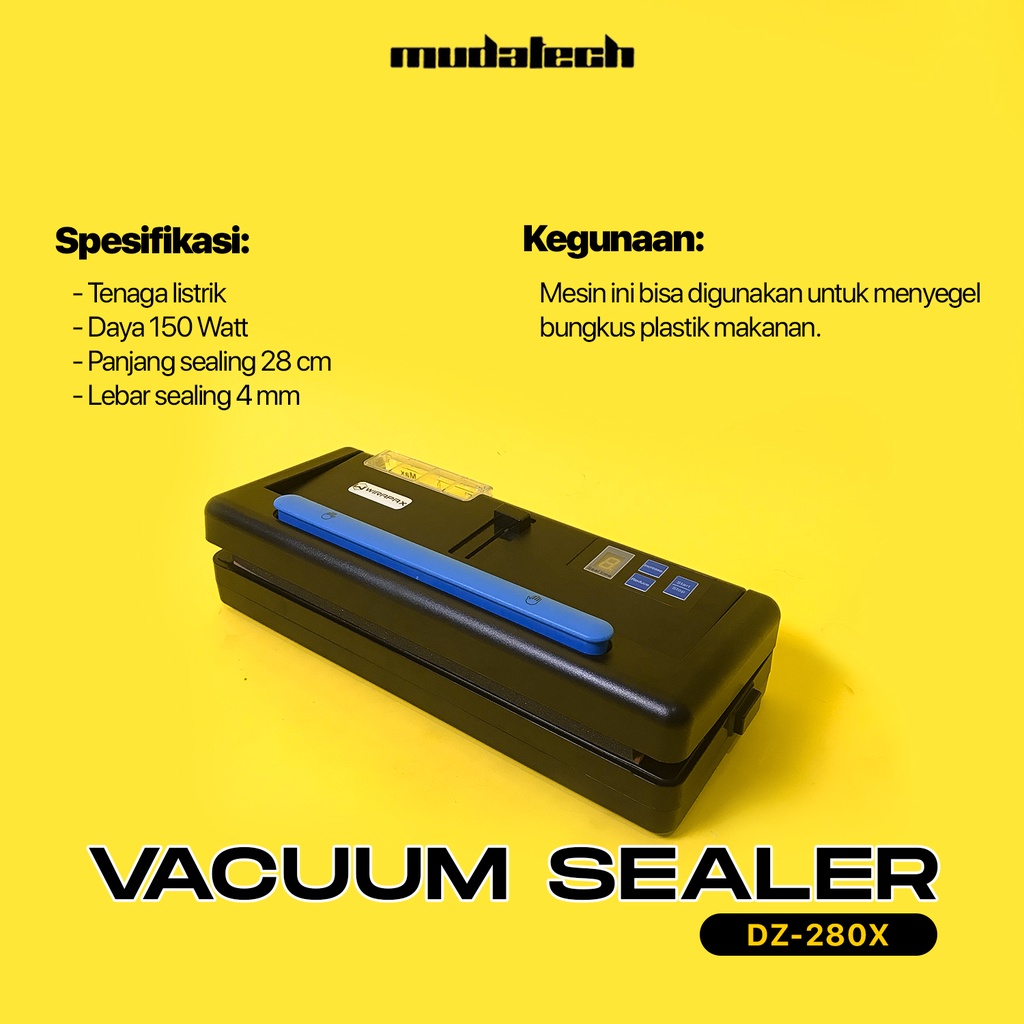 Jual Household Vacuum Sealer DZ280X Sealer Plastik Pengemas Makanan