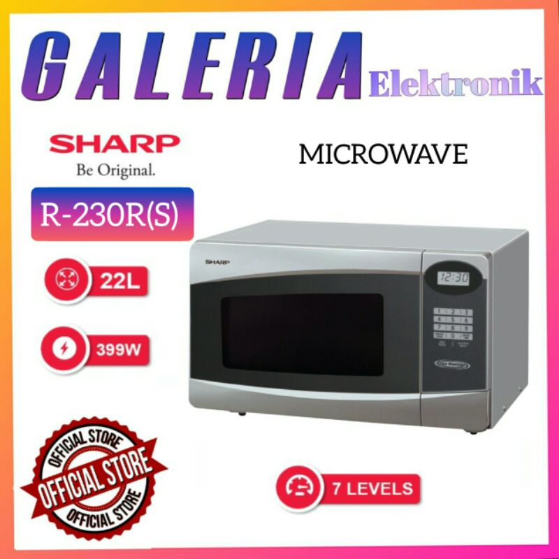 Jual SHARP MICROWAVE 22L R230R R 230 R230R (S) SILVER 22 LITER