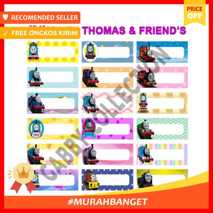 Jual Label Nama Mini Thomas & Friends Tipe C (Kode: Ck/Cb 18 ...