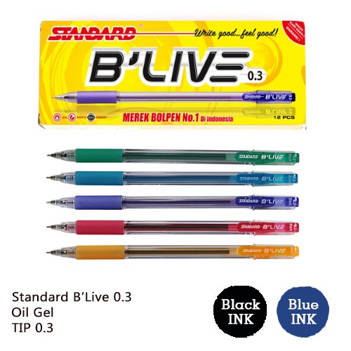 Jual PULPEN,BOLPOIN,BOLPEN B LIVE STANDARD 0,3mm | Shopee Indonesia