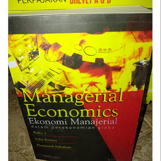 Jual MANAGERIAL ECONOMICS BUKU 1 EDISI KELIMA-DOMINICK SALVATORE ...