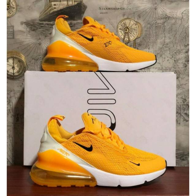 Jual Sepatu Nike Air Max 270 Yellow Mustard Buat Cewek Shopee