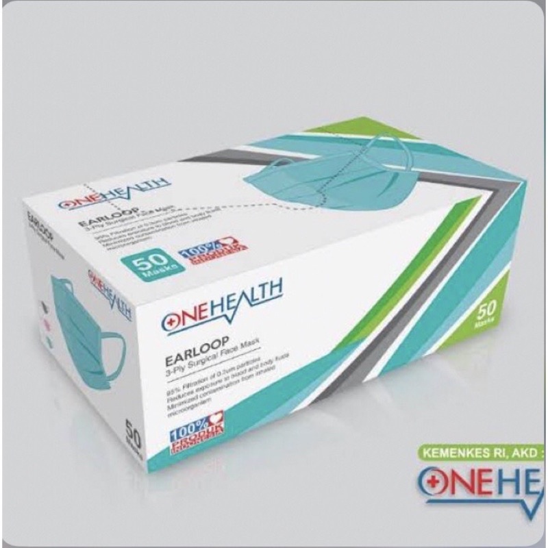 Jual Masker medis Onehealth 3ply box isi 50 | Shopee Indonesia
