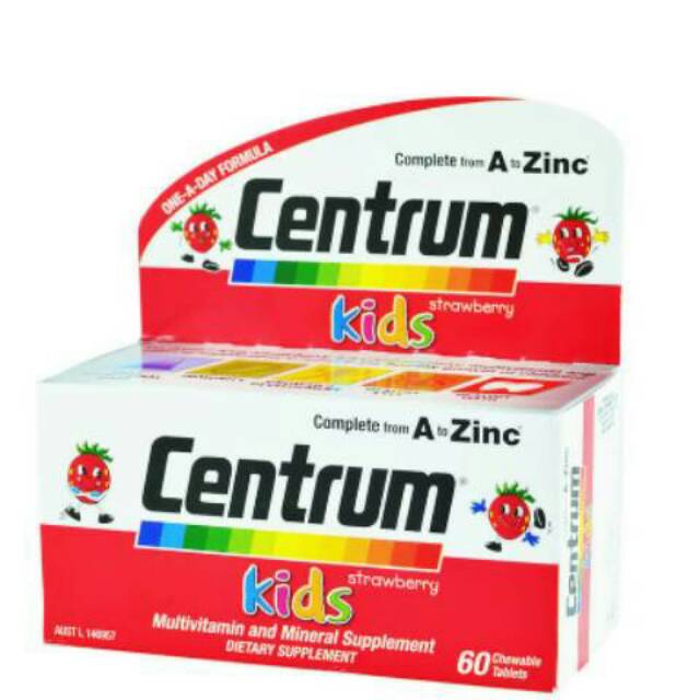 Jual Centrum Kids Multivitamin, 60 tablets | Shopee Indonesia