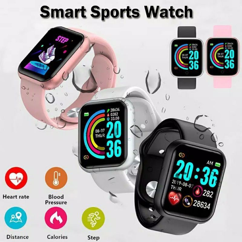 Jual JAM TANGAN DEWASA Y68 IMO IMOO SMARTWATCH Y68 SPORTWATCH